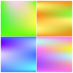Abstract concept vector multicolored blured background set.For business infographic, booklet, background, poster, web sites,banners.