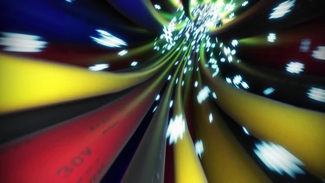 Wires cables hash tag fly through data internet tweet internet hashtag # 4k