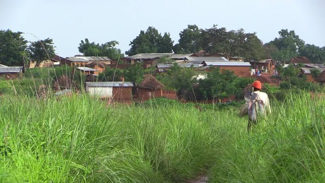 African village scene
