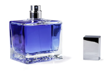 blue perfume sprayer