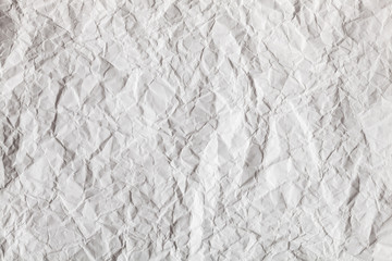 Texture on white rumpled paper