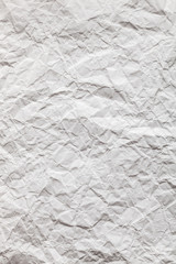 Background of crumpled white paper