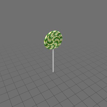 Green spiral lollipop