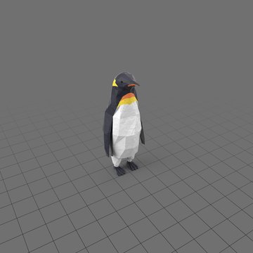 Stylized penguin standing