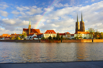 Obraz premium ancient temples Wroclaw