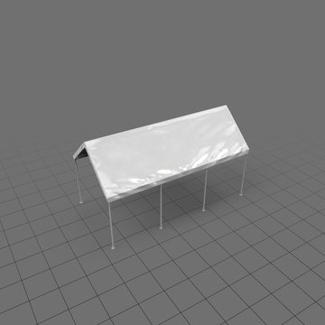 Large pointed white tent