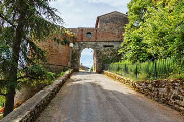 Fototapeta na wymiar Medieval fortress of Italy