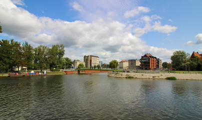 Obraz premium Vista aérea de Wroclaw, Polonia