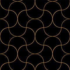 Vintage Art Deco Seamless Pattern. Geometric decorative texture.  - 180288979