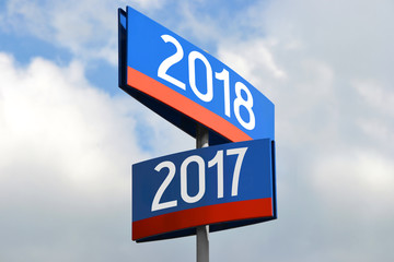 2017/ 2018 - signpost/ roadsign