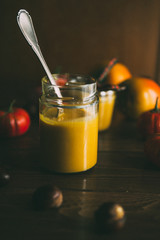 Chestnut and pumpkin soup