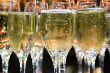 Champagne in Champagne Flutes