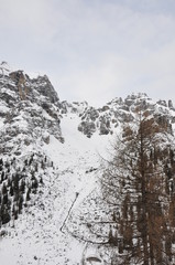 Winter mountains. Tyrol, Austria