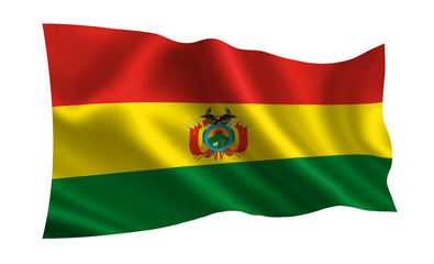 Bolivia flag. A series of 