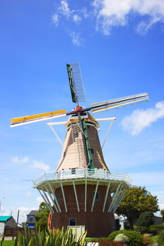 Close up image of a windmill
