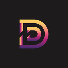 Letter D Logo Template Vector illustration