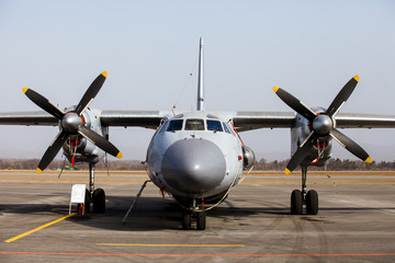 military aircraft with propellers