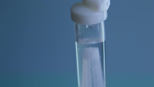 drop counter close up. dropper in the hospital