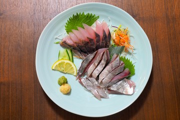 鯵の刺身
