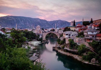 Fototapeta na wymiar Stari Most, Mostar, Bosnia and Herzegovina