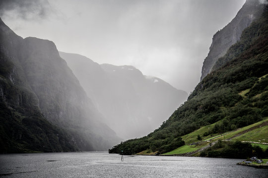 Fjord Cruise Near Bergen In Norway