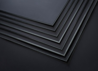 black plastic sheets - obrazy, fototapety, plakaty
