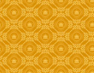 Gold background in modern style. Seamless pattern background. Vector image