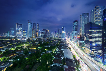 Jakarta cityscape in Kuningan CBD