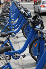 Bike Sharing in Melbourne - Australia. Bike sharing is beginning to be become popular in Australia's major cities. © jeayesy