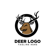 Circle Head Deer logo