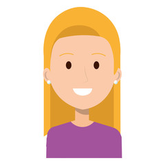 beautiful woman avatar character vector illustration design
