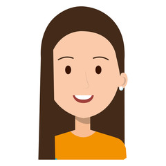 beautiful woman avatar character vector illustration design