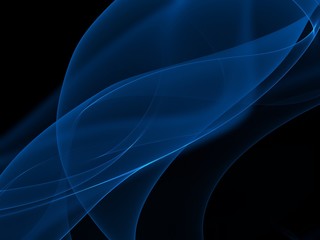 Smoke abstract in blue