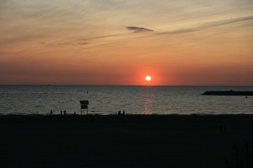 Lever de soleil, Constanta, Roumanie