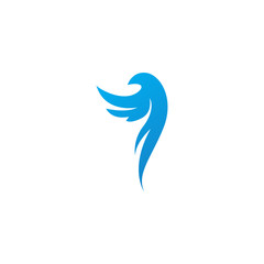 beautiful bird logo template