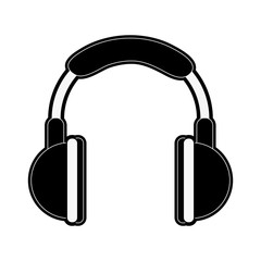 Music headphones device icon vector illustration graphic design