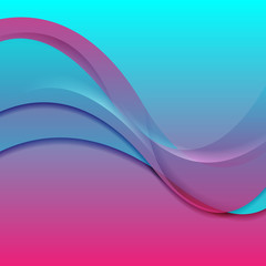 Bright abstract waves corporate background