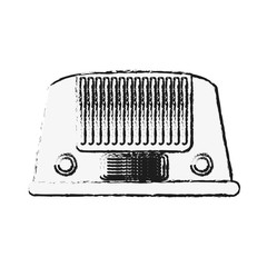 Old radio stereo icon vector illustration graphic design