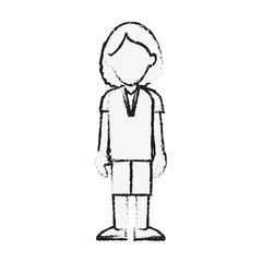 Woman avatar cartoon icon vector illustration graphic design