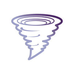 tornado icon over white background vector illustration