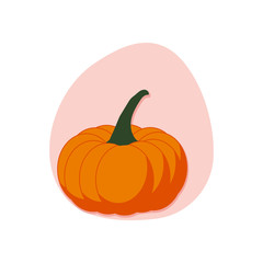 Cartoon pumpkin isolated