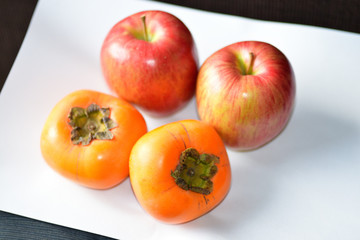 apple and persimmon