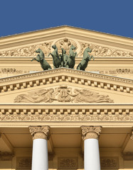 Quadriga of Apollo of Bolshoi Theatre. Moscow, Russia