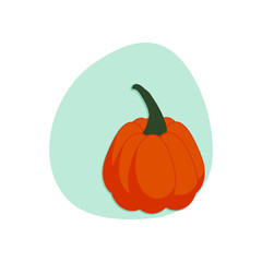 Cartoon pumpkin isolated