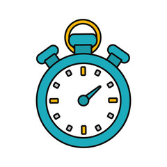 chronometer icon over white background vector illustration