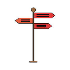 Street signpost isolated icon vector illustration graphic design