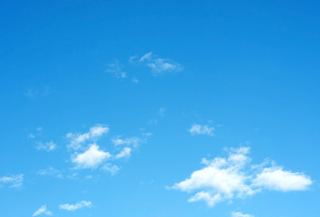 Landscape View of Blue Sky with Cloud Background