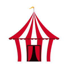 Circus carnival tent icon vector illustration graphic design