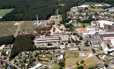 Obraz premium Stadt Torgelow, Industriegebiet 2016