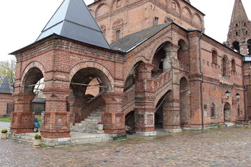 Uspensky Cathedral Based 1682-1689.In Moscow.View of the main entrance.